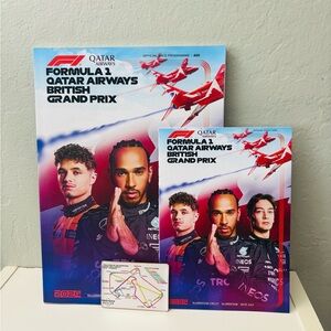 F1 British Grand Prix 2024 program pack!! 3 items 1 price